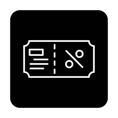 Hediye çeki web simgesi, vektör illüstrasyonu 