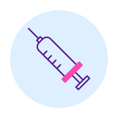 Şırınga web simgesi, vektör çizim 