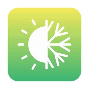 Hava durumu simgesi, vektör illüstrasyonu 