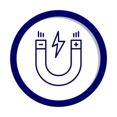 Magnet ikon vektör çizimi tasarımı