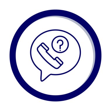 Basit kaçırılan çağrı simgesi, vektör illüstrasyonu