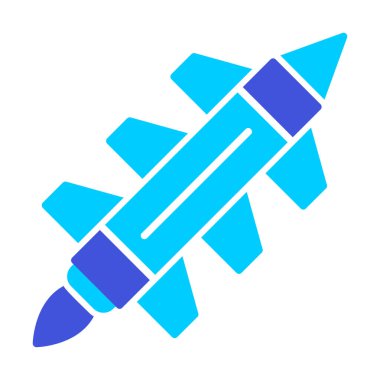 Füze roket ağ ikonu vektör çizimi