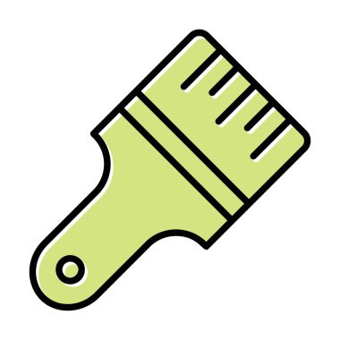 fırça ağ ikonu vektör illüstrasyonu