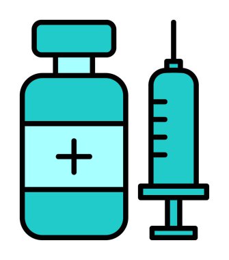 Şırıngalı ilaç şişesi