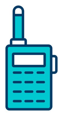 walkie talkie modern ikon vektör çizimi                                