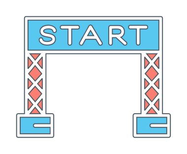 satır simge vektör çizim başlatmak