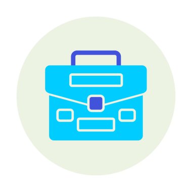 Portföy düz vektör simgesi