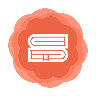 Kitap simgesinin vektör illüstrasyonu