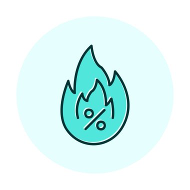 Hot Sale ikon vektör illüstrasyon tasarımı ile yangın