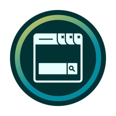 Arama Çubuğu simgesi vektör illüstrasyon tasarımı