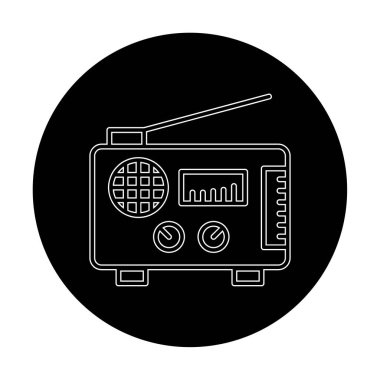 radyo ikonu. özet çizim vektörü 