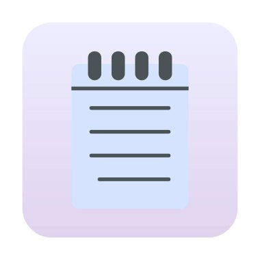 Not defteri web simge vektör çizim