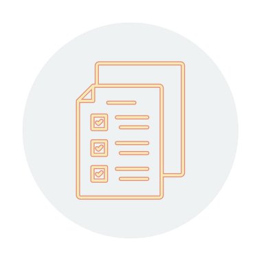 Sınav simgesi vektör illüstrasyonu 