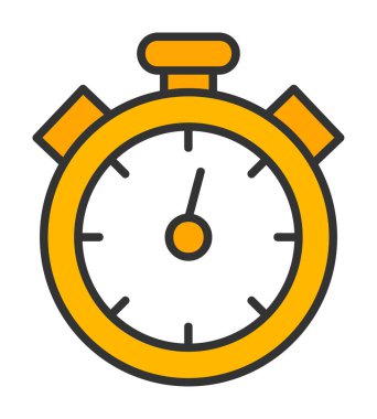 düz yaratıcı kronometre vektör çizimi