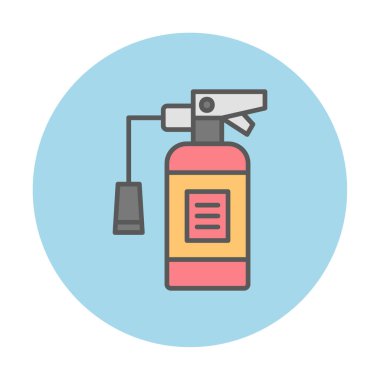 düz basit yangın söndürme simgesi 