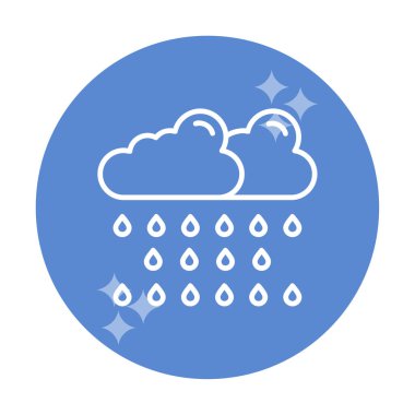 yağmur simgesi, vektör illüstrasyonu  