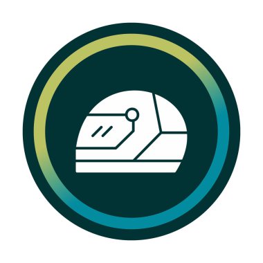 Kask simge vektör çizim yarış                 