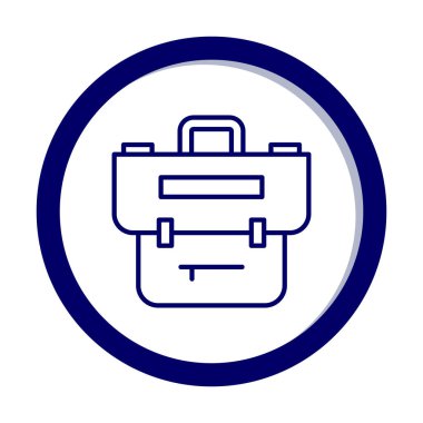 Portföy düz vektör simgesi