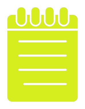 Not defteri web simge vektör çizim