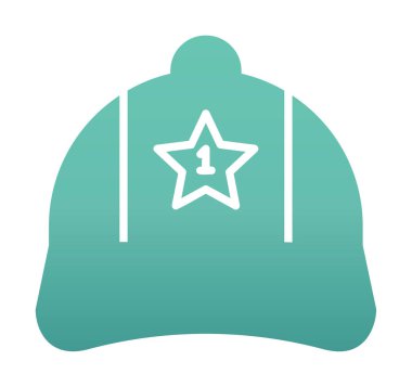 Bir numaralı simge ile kapağın vektör illüstrasyonu 