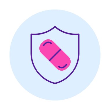 medical shield icon vector illustration 