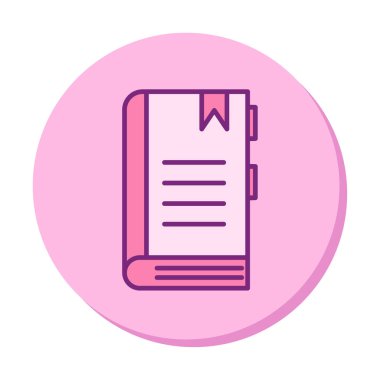 kitap simgesi, vektör illüstrasyonu basit tasarım