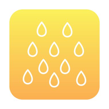 yağmur simgesi, vektör illüstrasyonu  