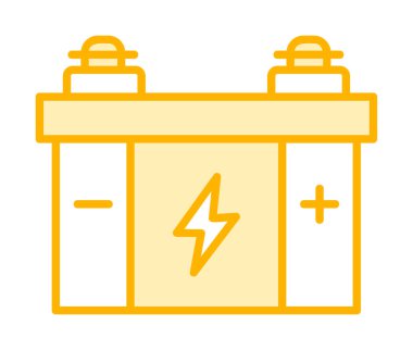 araba aküsü vektör illüstrasyonu