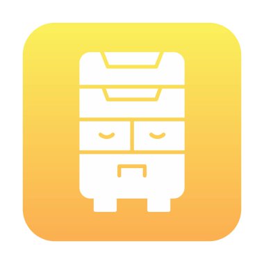 çekmeceler düz simge, vektör çizimi ile klozet 