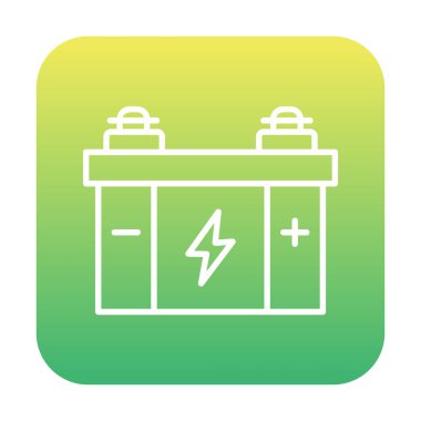 araba aküsü vektör illüstrasyonu