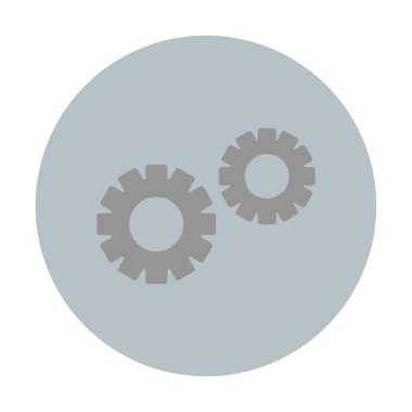 Gears'ı web simgesi, vektör çizim 