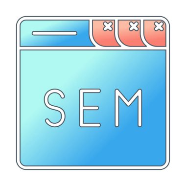 Web tarayıcı simgesi, vektör illüstrasyonu basit tasarım