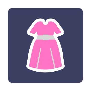 elbise web simgesi, vektör illüstrasyonu