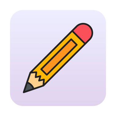 Kalem. Web simgesi basit illüstrasyon