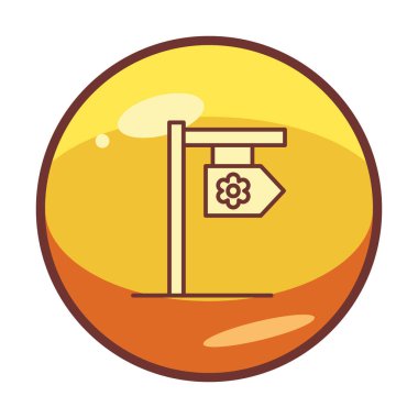 Tabela düz simgesi, vektör illüstrasyonu