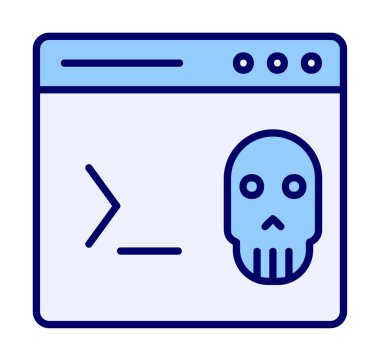 bilgisayar terminali simgesi, vektör illüstrasyonu basit tasarım