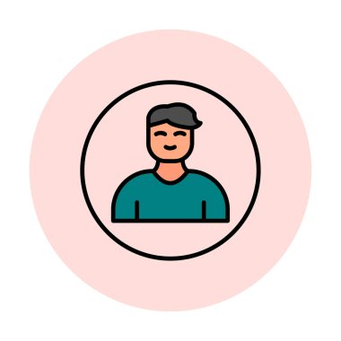 Profil simgesi vektör illüstrasyonu