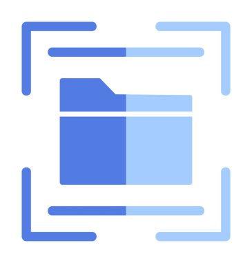 Dizin Tarayıcı simgesi vektör çizimi