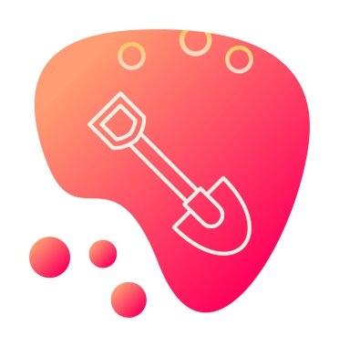 Web simge vektör çizim kürek 