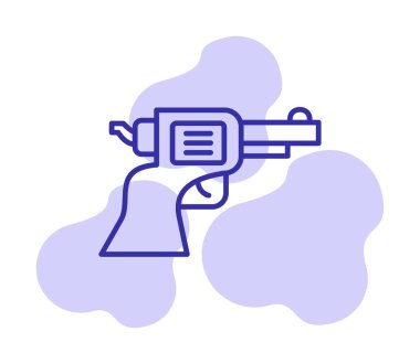 silah simgesi vektör illüstrasyonu