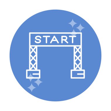 satır simge vektör çizim başlatmak