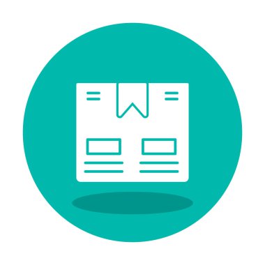 Taşıma Kutusunun vektör illüstrasyonu modern simge                             