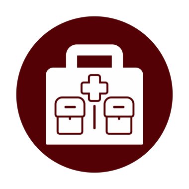 İlk yardım kiti vektör illüstrasyonu