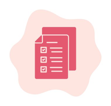 Sınav simgesi vektör illüstrasyonu 