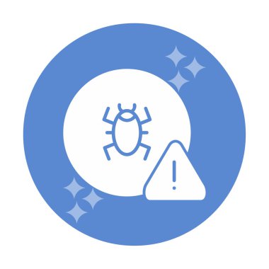 CD virüs ikon vektör illüstrasyonu