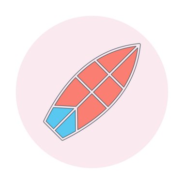 surfboard vector illustration modern icon