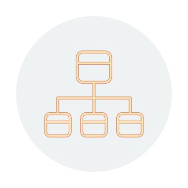 Modern Akış Çizelgesi simgesinin vektör çizimi                            