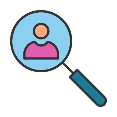 Ara. Web simgesi basit illüstrasyon