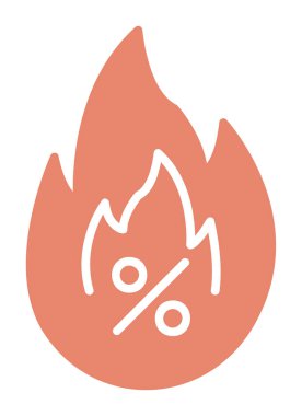 Hot Sale ikon vektör illüstrasyon tasarımı ile yangın
