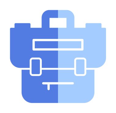 Portföy düz vektör simgesi